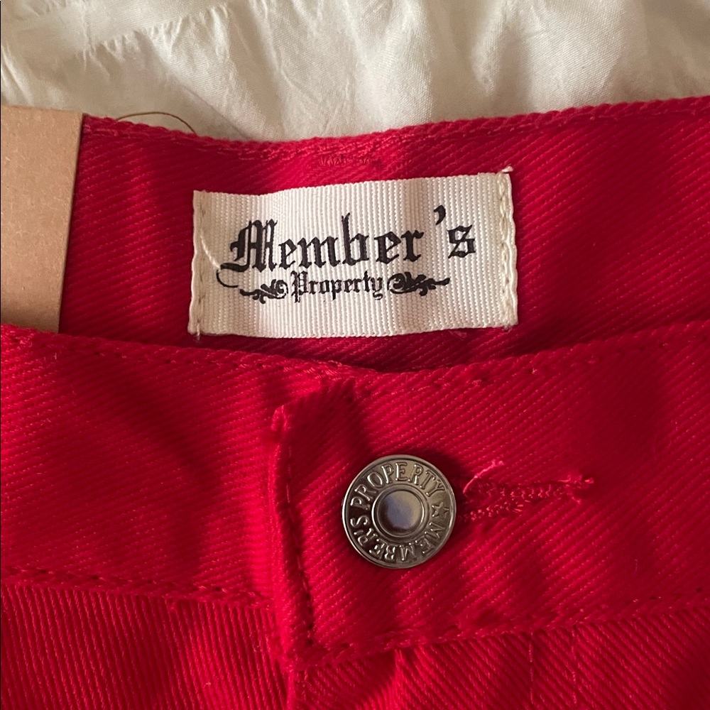 Red Bootcut Jeans - Picture 3 of 5